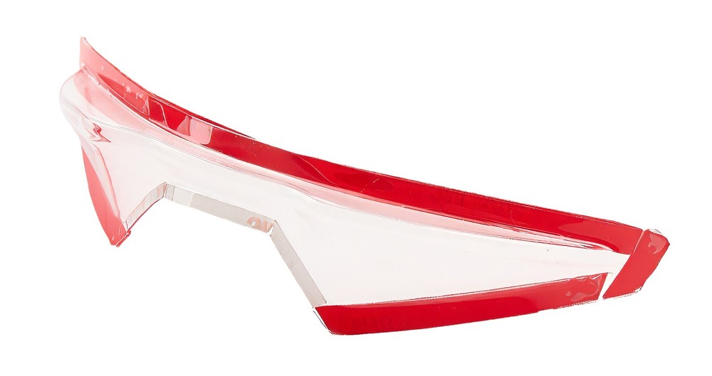 STILO Helmet Spoiler Front for ST6 Helmets - Clear Plastic