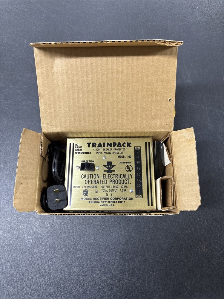 Vintage Trainpack H.O. Train Control Model 100 Electric with Box