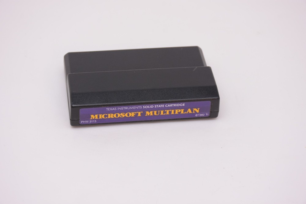 Texas Instruments TI99/4A PHM3113 Command Module Microsoft Multiplan Working