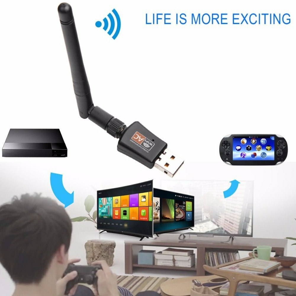 Wireless Internet Signal Booster USB Adapter Antenna Wifi Range Extender USB