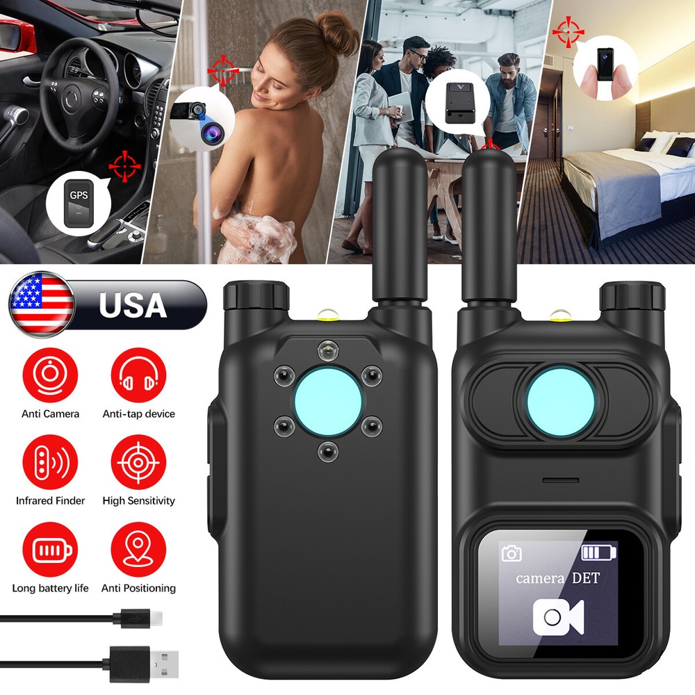 Anti-Spy Device Camera Wireless RF Detector GPS Tracker GSM Bug Finder Scanner