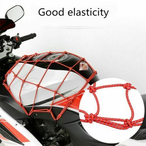 Motorcycle Cargo Net High Elastic Helmet Storage Luggage Bungee Net for Bike ATV