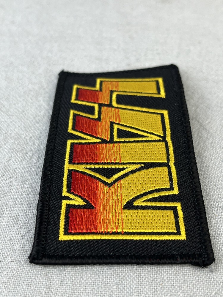 Kiss Band Classic Logo Red/Yellow Embroidered 2”x4” Iron On/Sew Patch