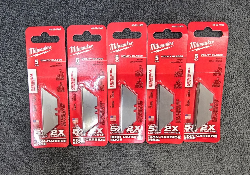 (5) Milwaukee General Purpose Utility Blades (5-Pack)