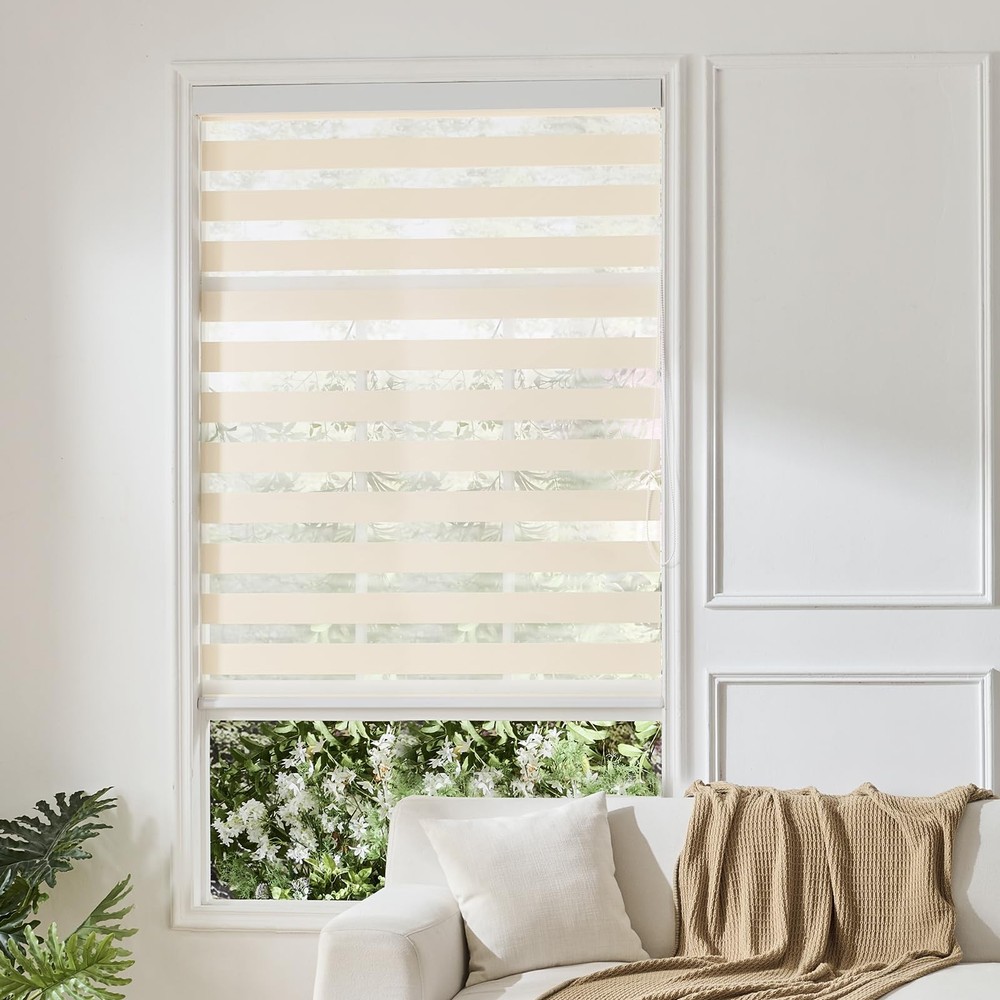 Zebra Roller Shades, Zebra Blinds for Window, Window Blinds for Indoor, Light...