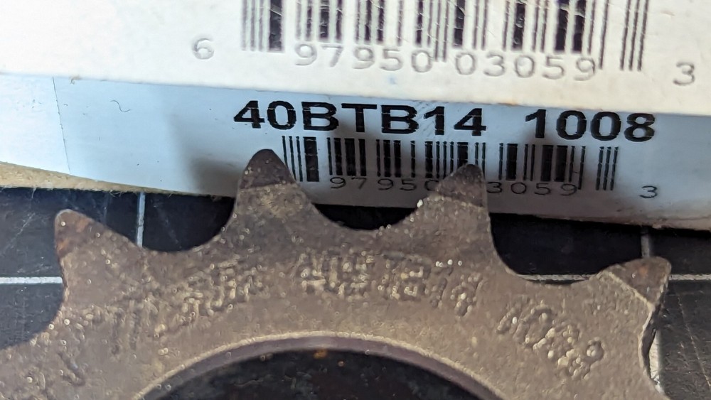 40BTB14 1008 Martin Roller Chain Sprocket