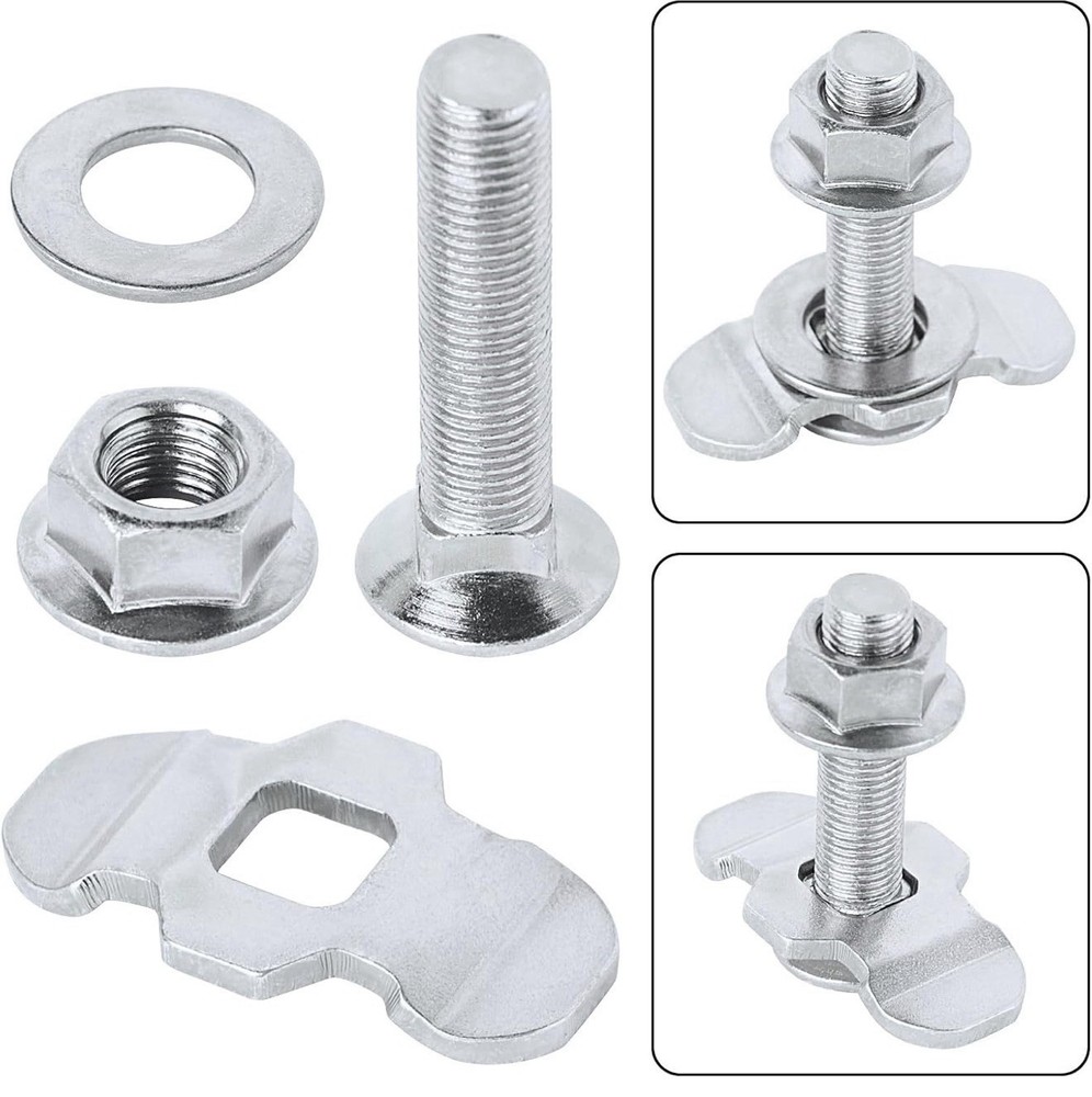 10Pack L-Track Double Lug Threaded Stud Nut Fitting Tie Down,L Track Secure