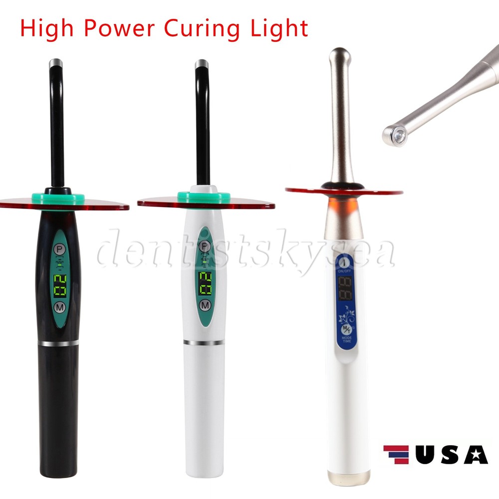 Dental Wireless LED Curing Light Lamp 5W 2000mw Tooth Cure Machine