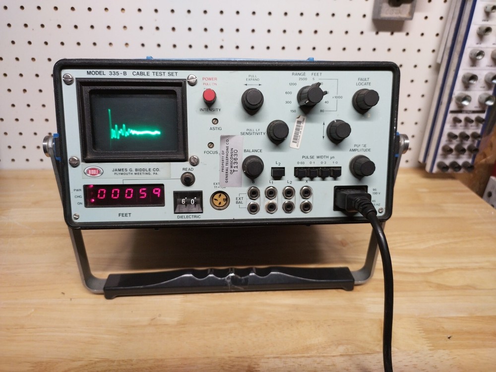 Vintage James Biddle Model 335-B Cable Test Set Working