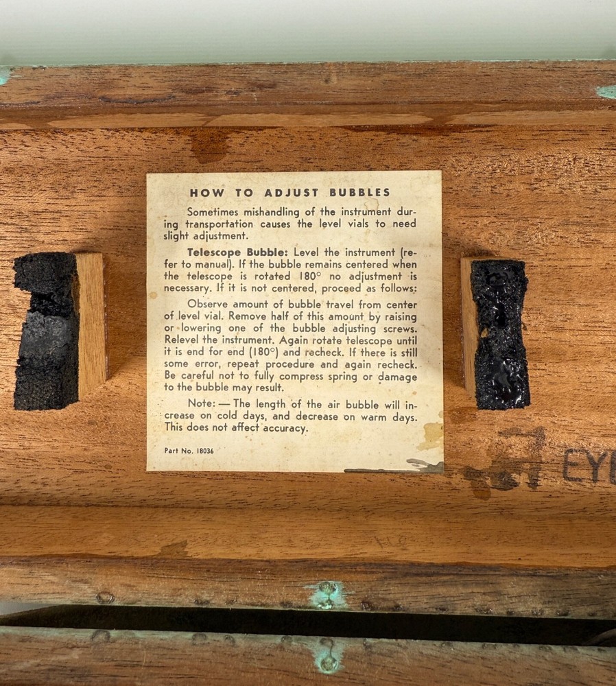 Berger Engineering Instruments Surveying Transit-Level Model 110 (6653)