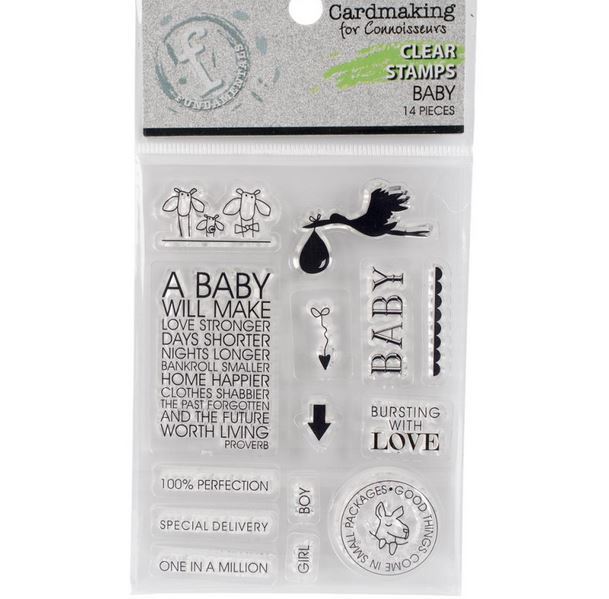 Ruby Rock-It Clear Stamps Baby 14pcs S3, NEW