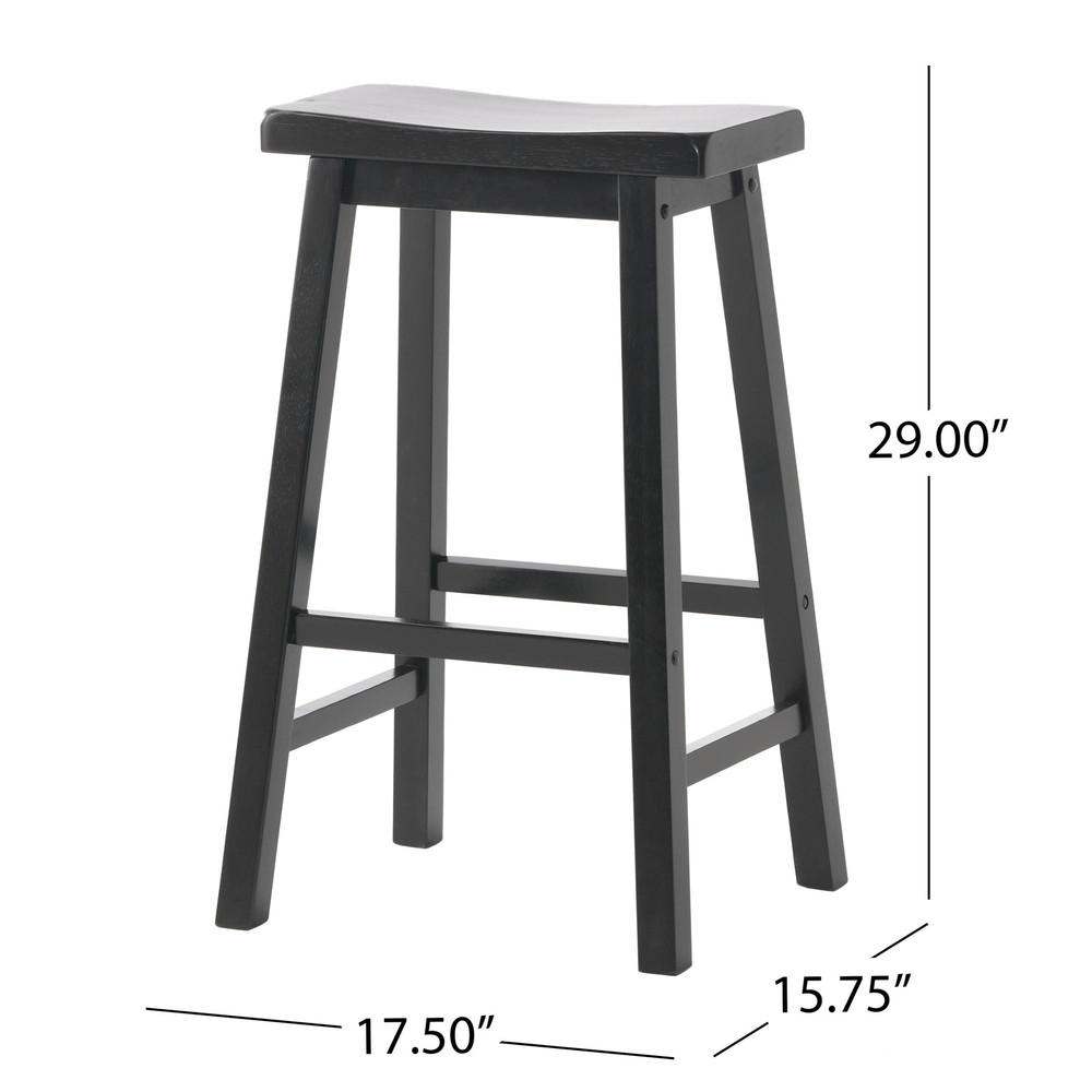 Saddle Barstool - for Home Bar, Kitchen Island, or Serving Area, Comfortable