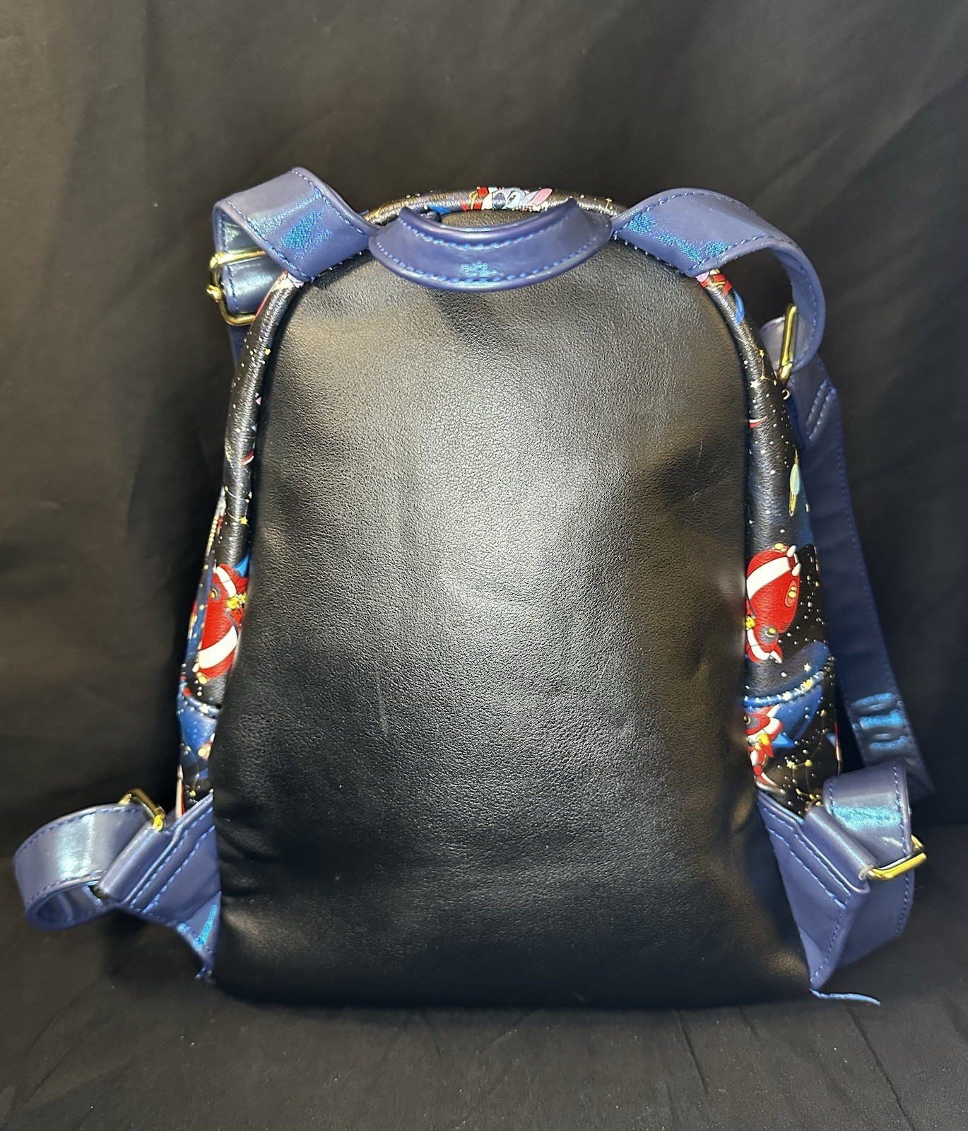 Loungefly Disney Lilo & Stitch Mini Backpack Stitch in Space All Over Print Blue