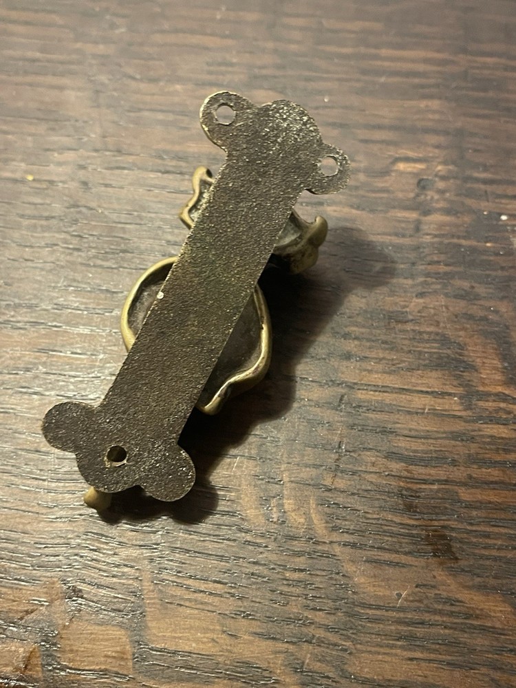 VINTAGE SOLID BRASS DEVIL DEMON IMP BRASS MINI DOOR KNOCKER 4”