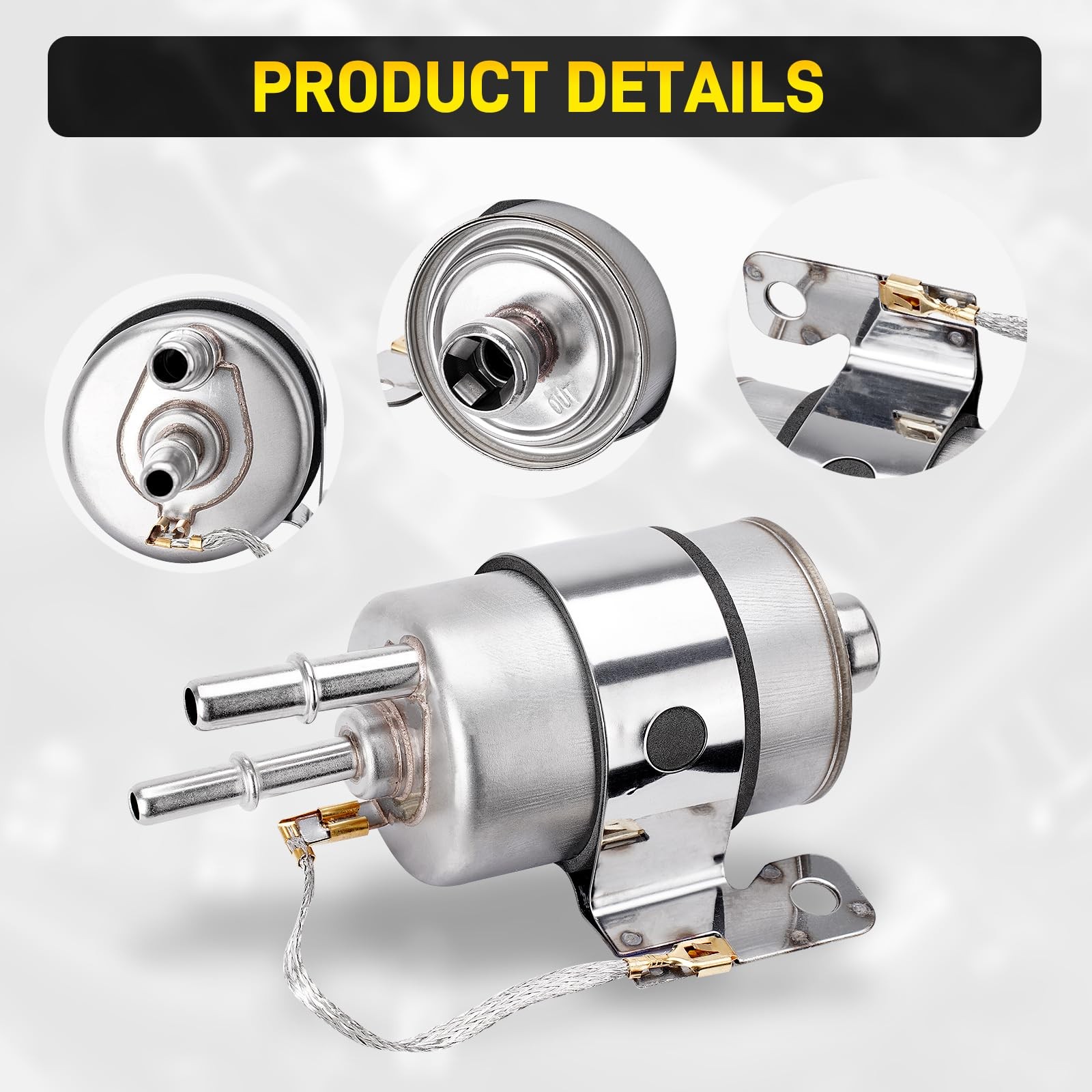 6AN Fuel Line Kit with LS Swap Fuel Filter Regulator 58PSI 6AN EFI Fuel Hose