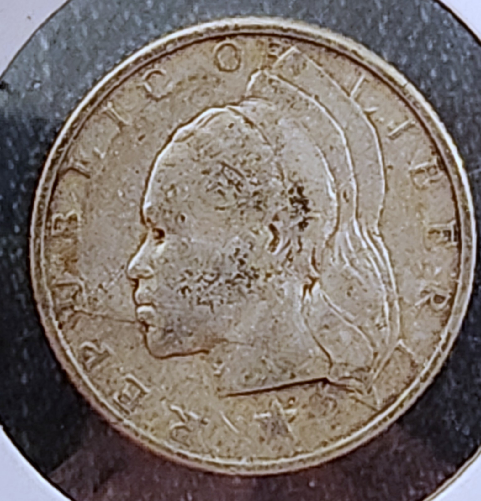 LIBERIA SILVER COIN~1960~KM16 LIBERIAN 25 CENTS .900 VINTAGE FOREIGN CURRENCY