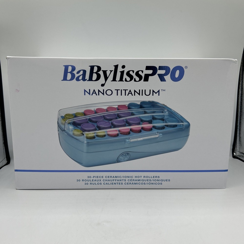 BaBylissPRO® Nano Titanium Professional Ionic 30-Roller Hot Rollers READ DESCRIP