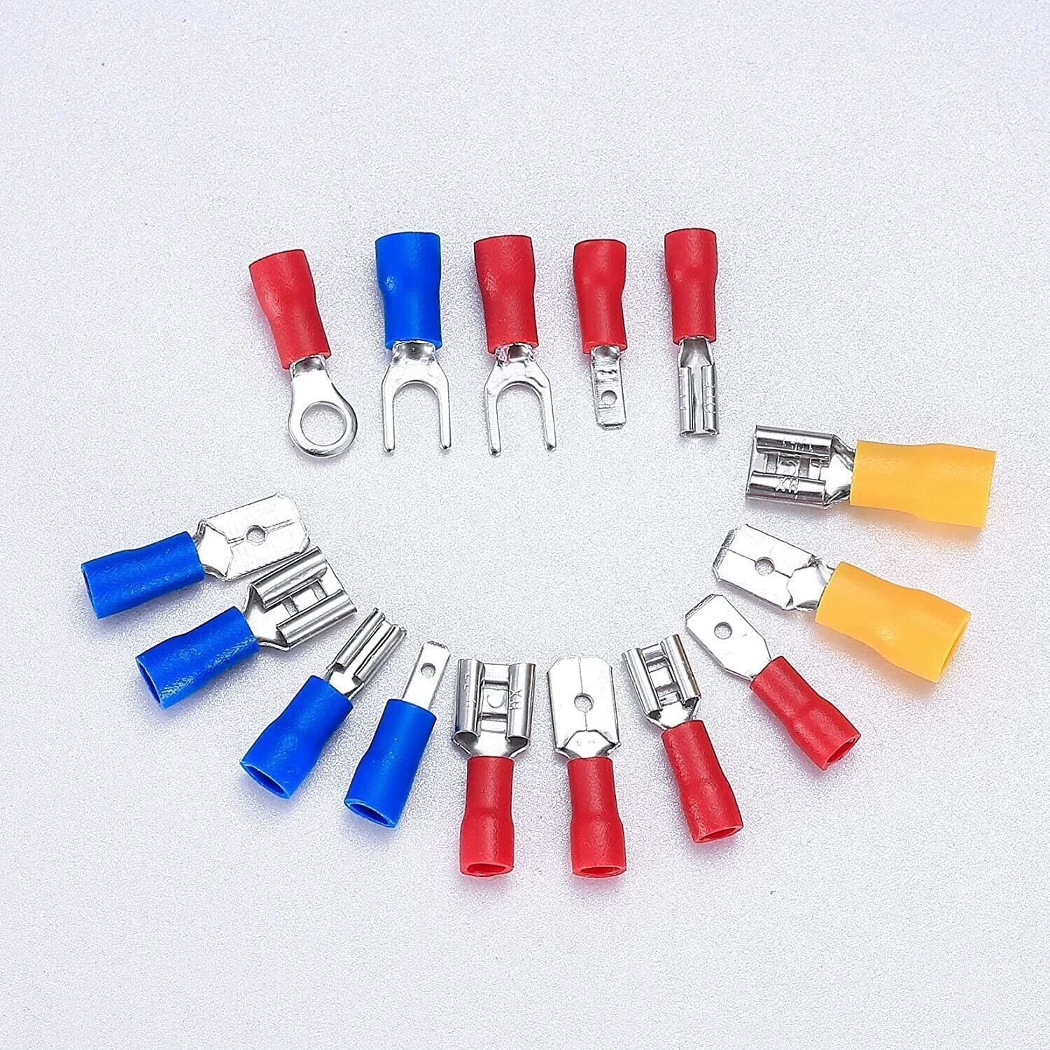 280PCS Assorted Insulated Electrical Wire Crimp Terminals Port Connectors Kit US