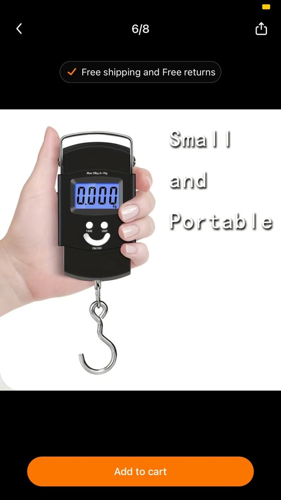 fishing scale 110pound/50kg LED screen electronic