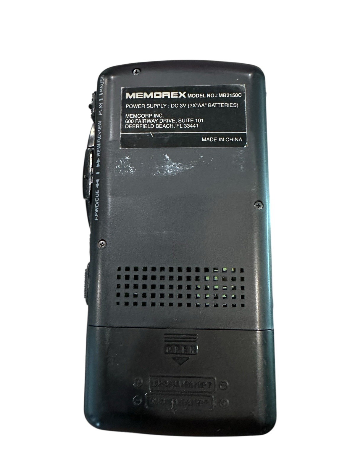 Memorex MB2150C Micro Cassette Player Tape Recorder Works Great