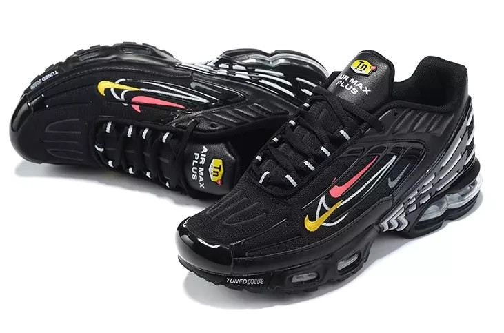US Nike Air Max TN Plus 3 Men Shoe Running Sneaker Trainer / Black Yellow Red
