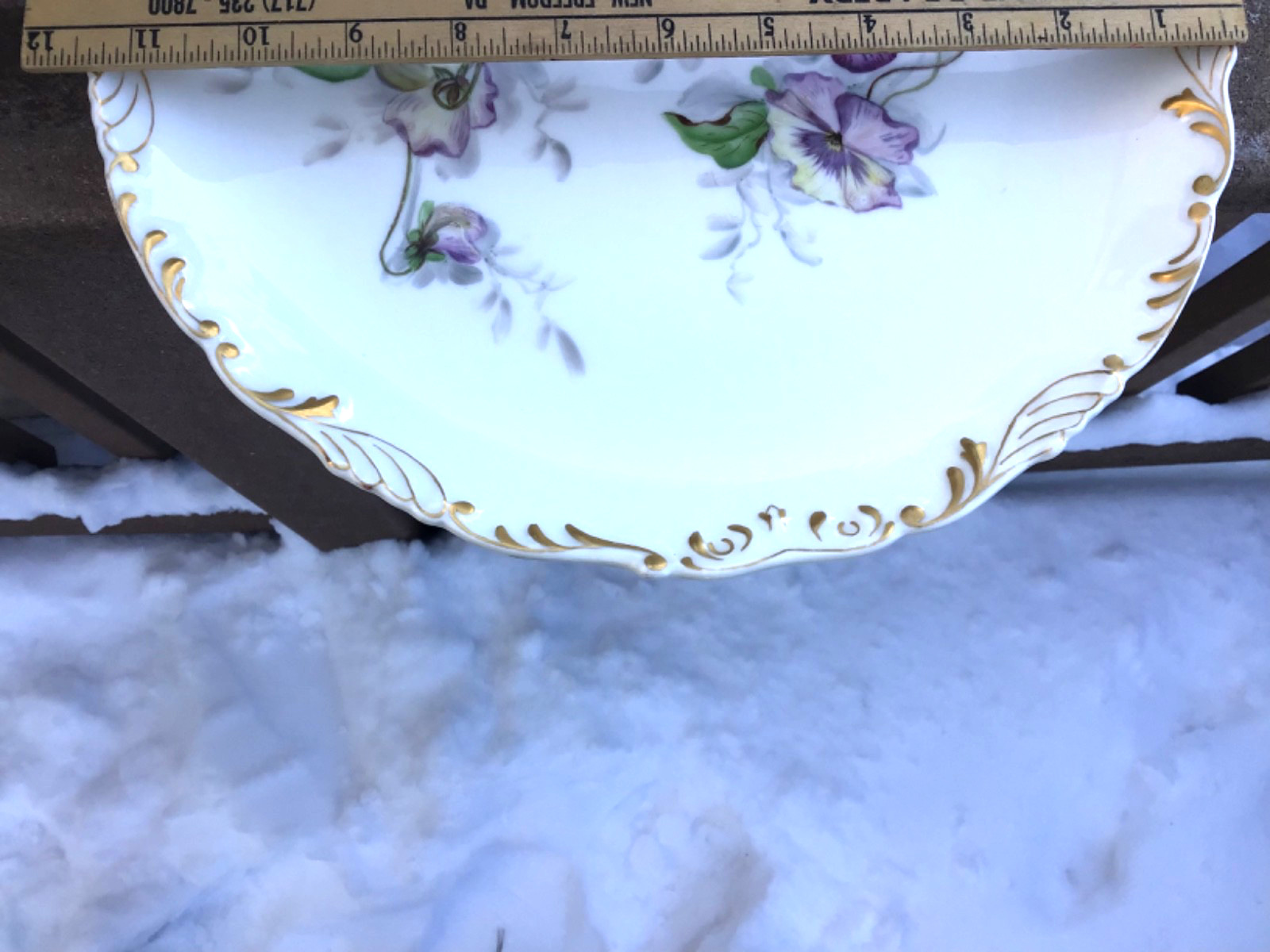 Limoges France hand painted charger Tressemanes & Vogt 1880s-Early 1900s