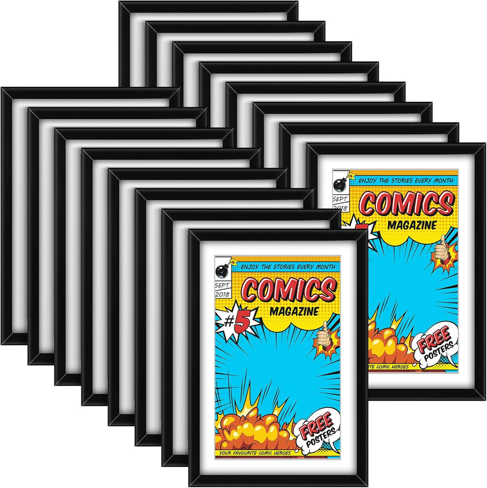 16 Pack Comic Book Frames with UV Protection - Display Current Comics Stylishly