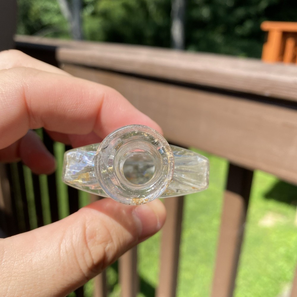 Small Iridescent Empty Perfume Bottle