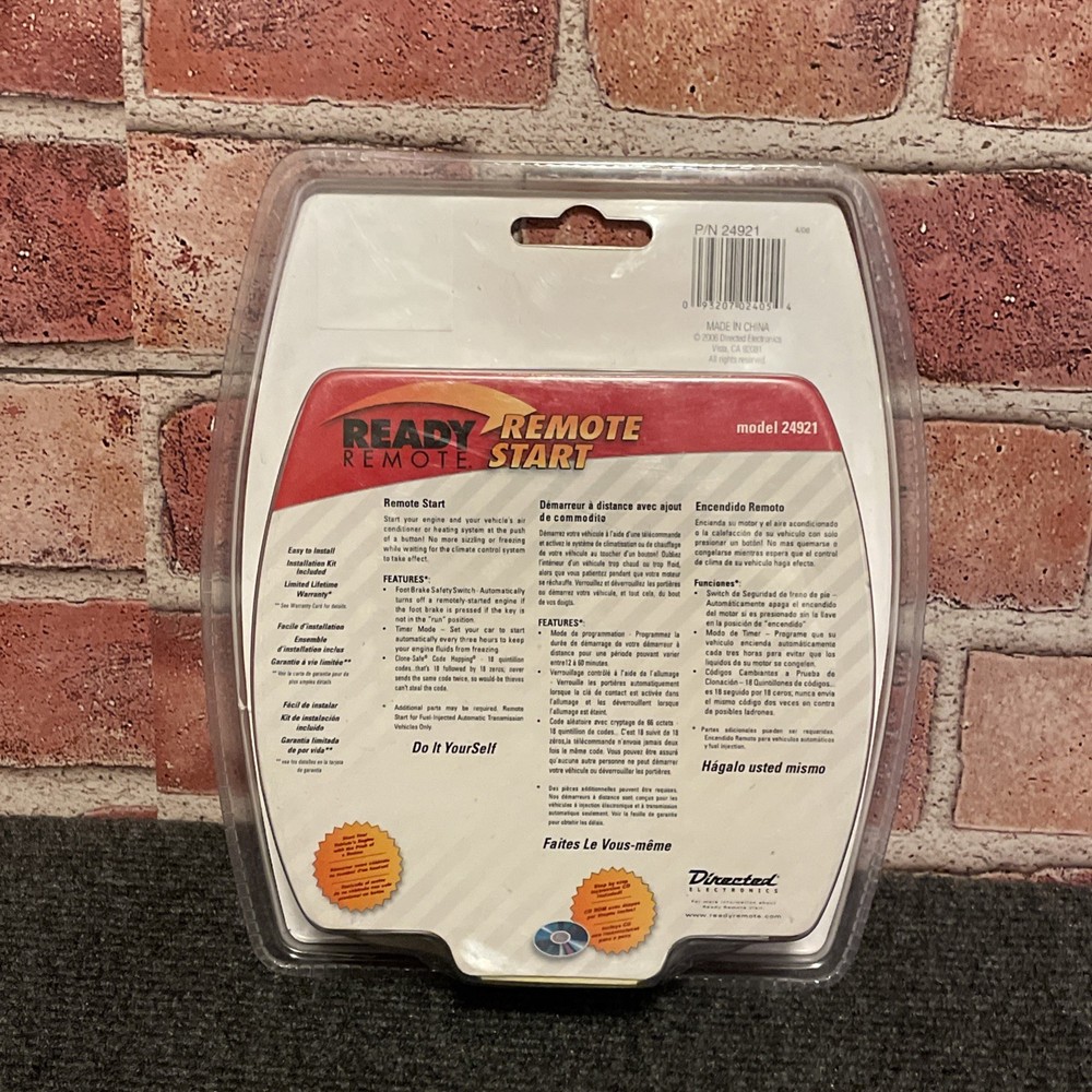 Ready Remote 24921 Remote Start System 500+ Ft Range New