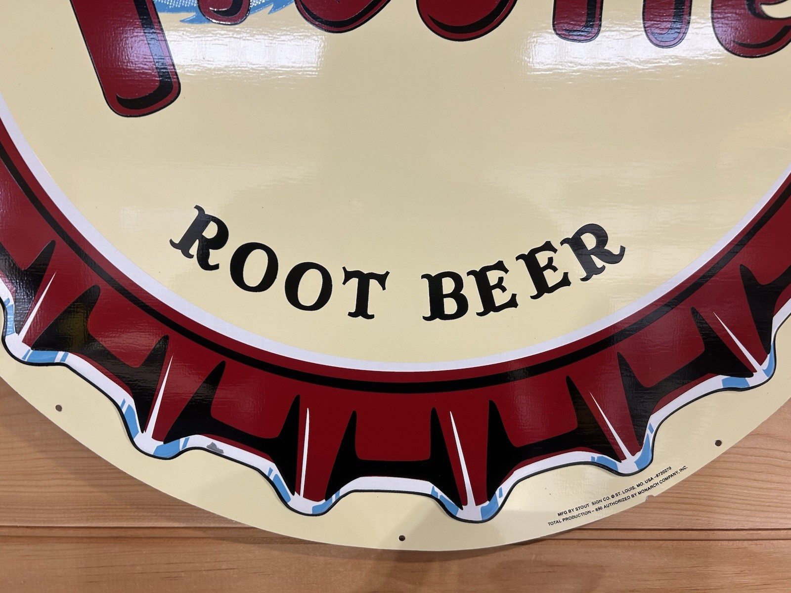 Frostie Root Beer Embossed Painted Metal Sign Stout 1-850