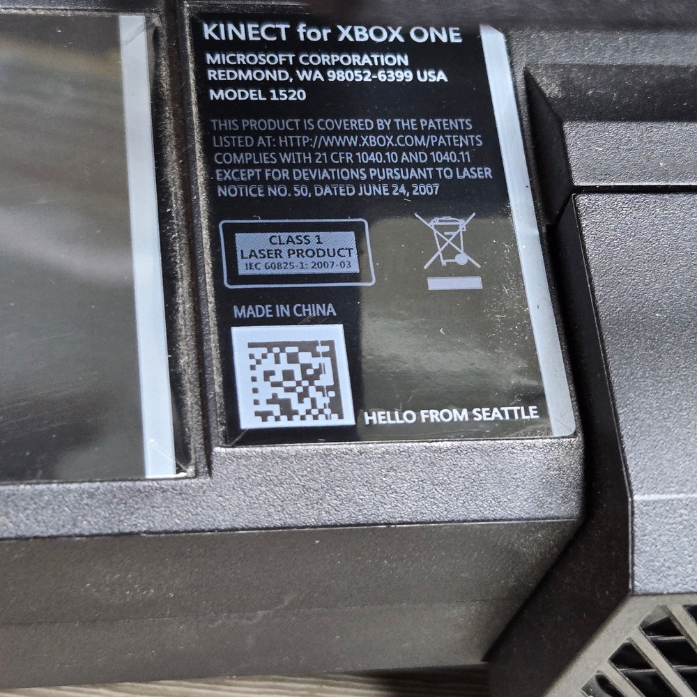 Microsoft Kinect Xbox One Model 1520 Sensor Camera Black Tested