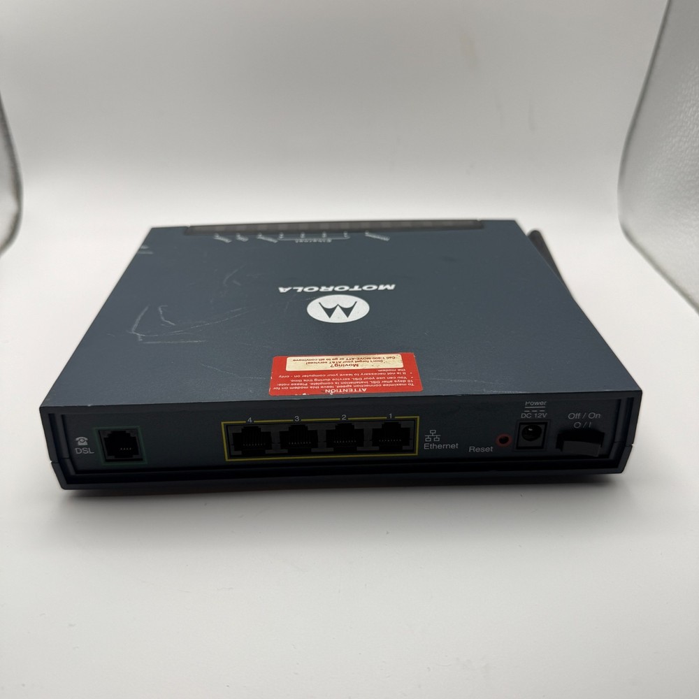 Motorola Modem Combo Router DSL Wireless Ethernet Internet Model GZ53347
