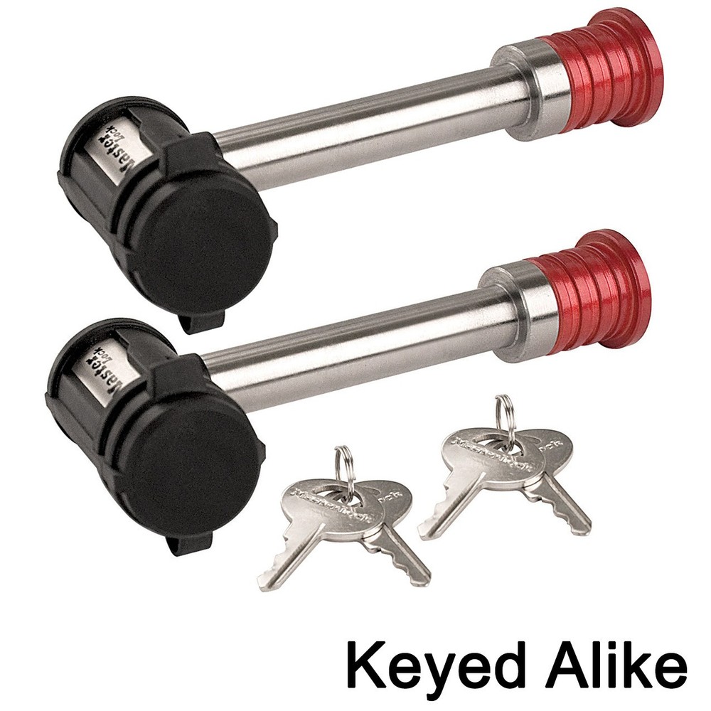 Master Lock Receiver/Hitch Locks - Two (2) Keyed Alike Trailer Lock #1469KA-2