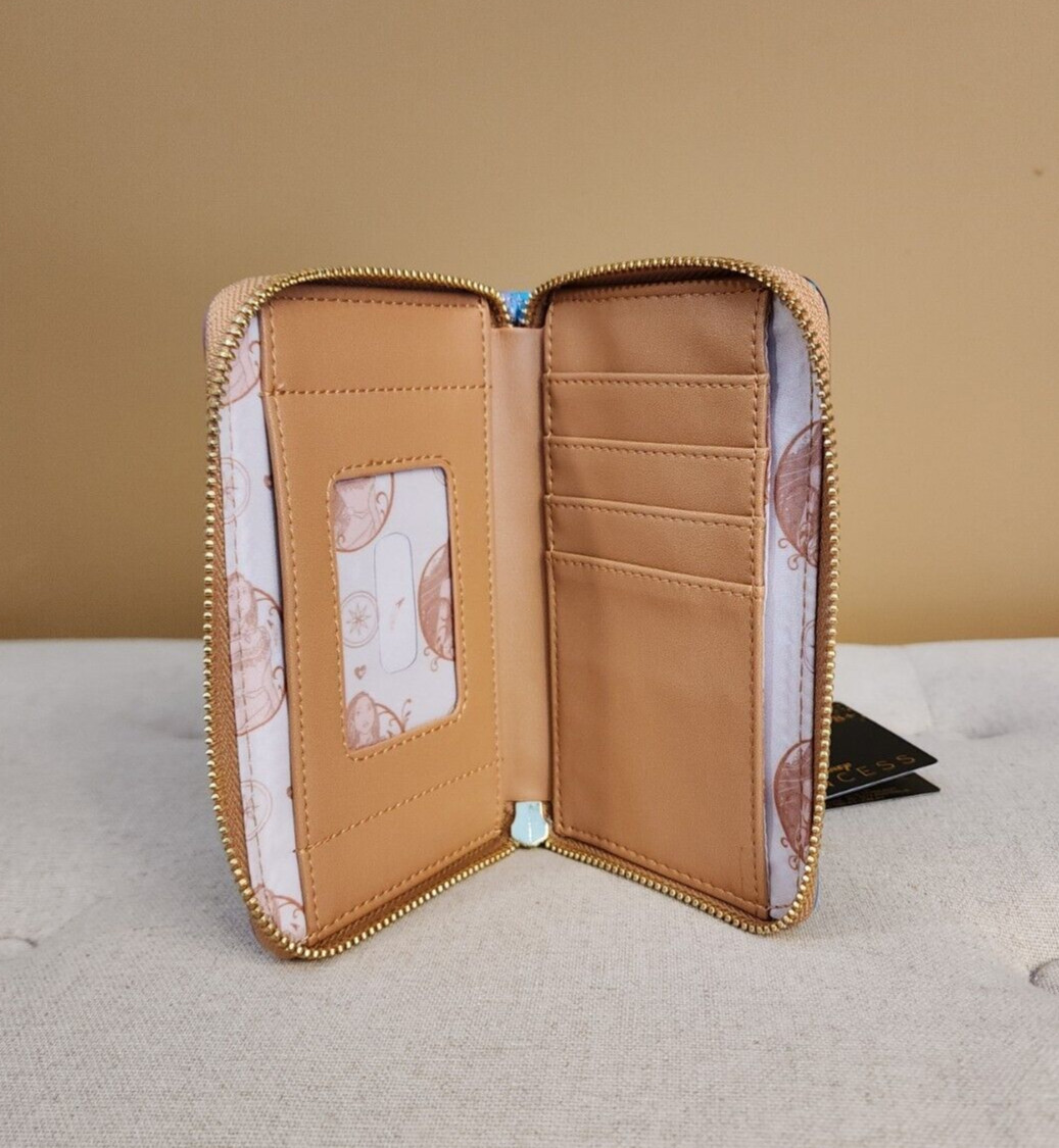 Loungefly Disney Pocahontas Princess Scenes Wallet Zip Around NEW