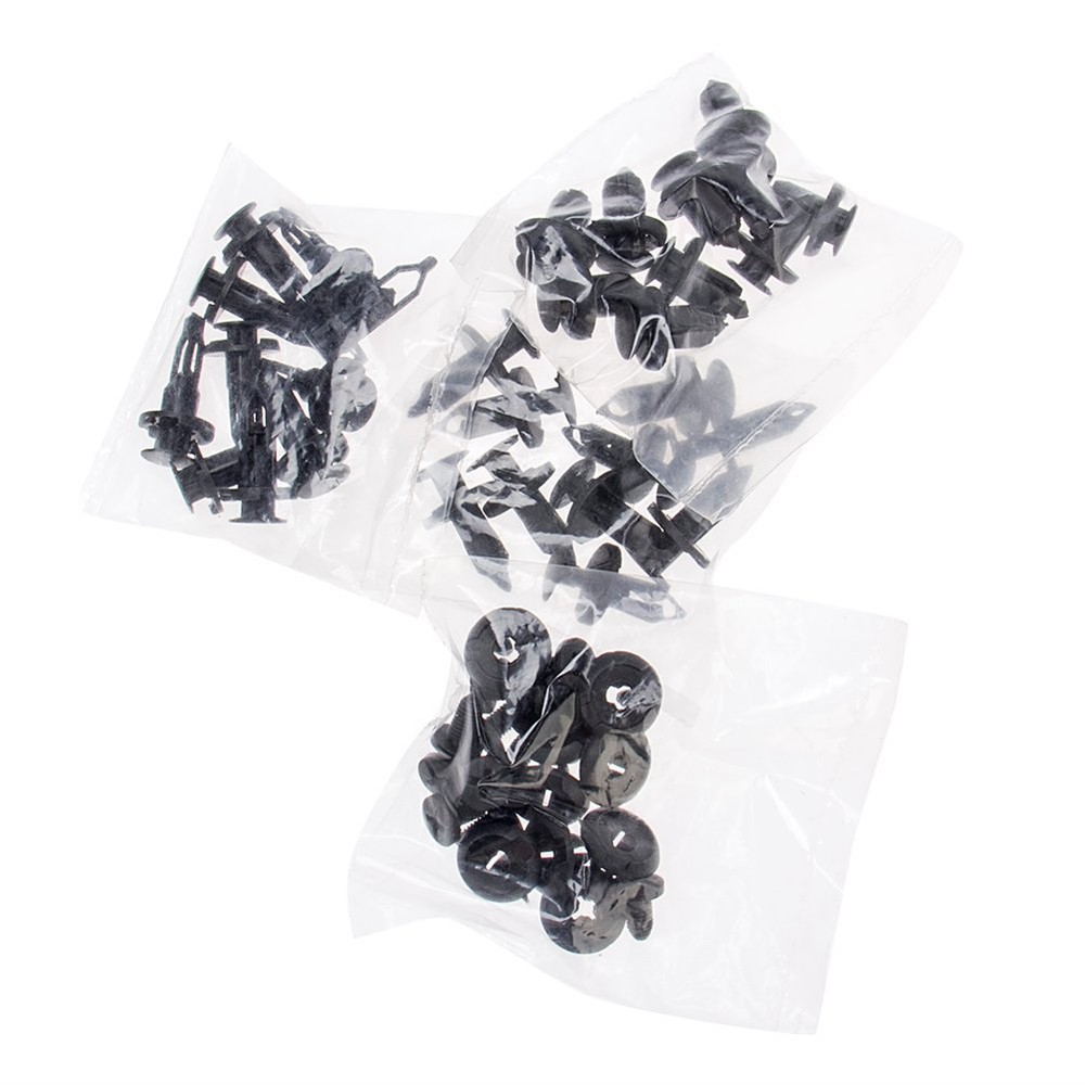 40Pcs Plastic Push Pin Plastic Rivets Fender Liner Fastener Rivet Push Clips