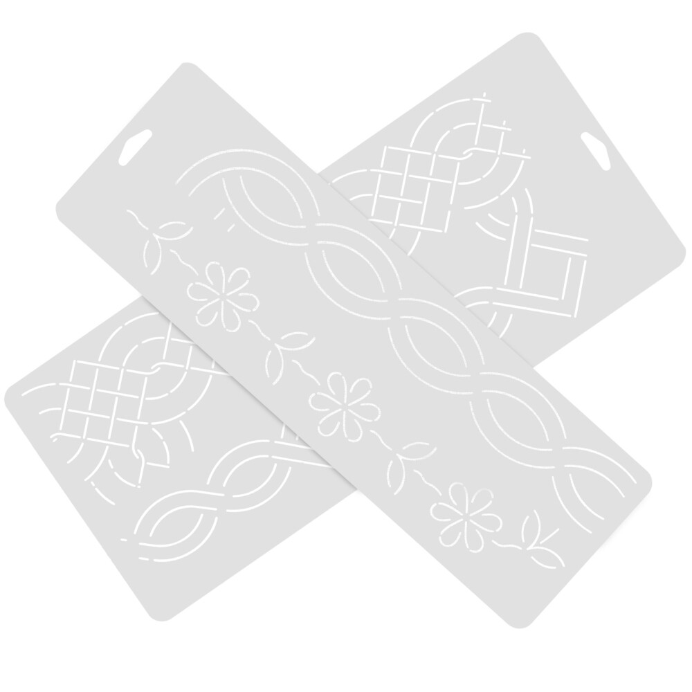 2Pcs Quilting Template Plastic Sewing Patchwork Quilt Template DIY Craft Supply