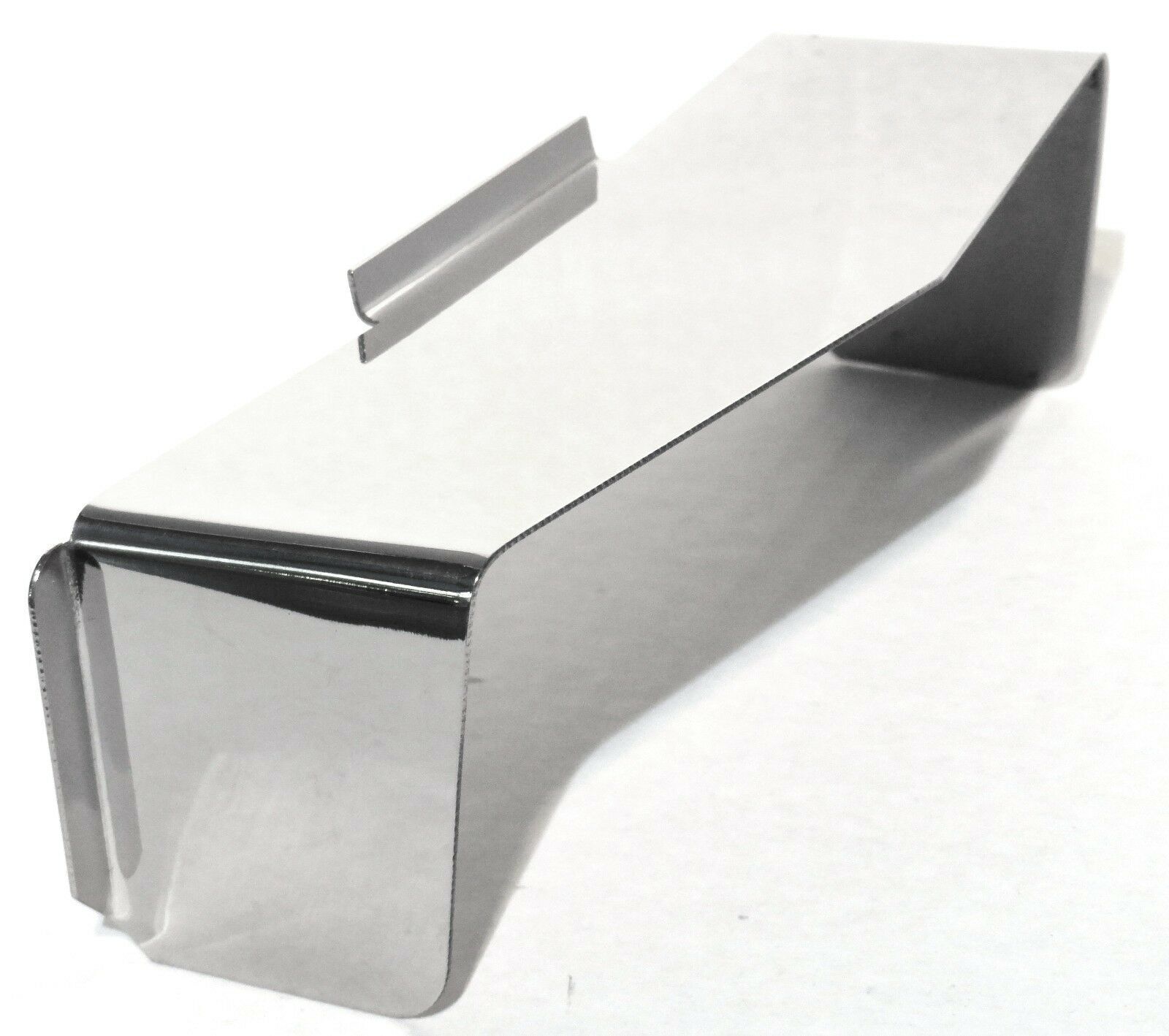 Dual 4” X 6” Rectangular Headlight Visor Pointed Stainless Steel GG#92490 Each