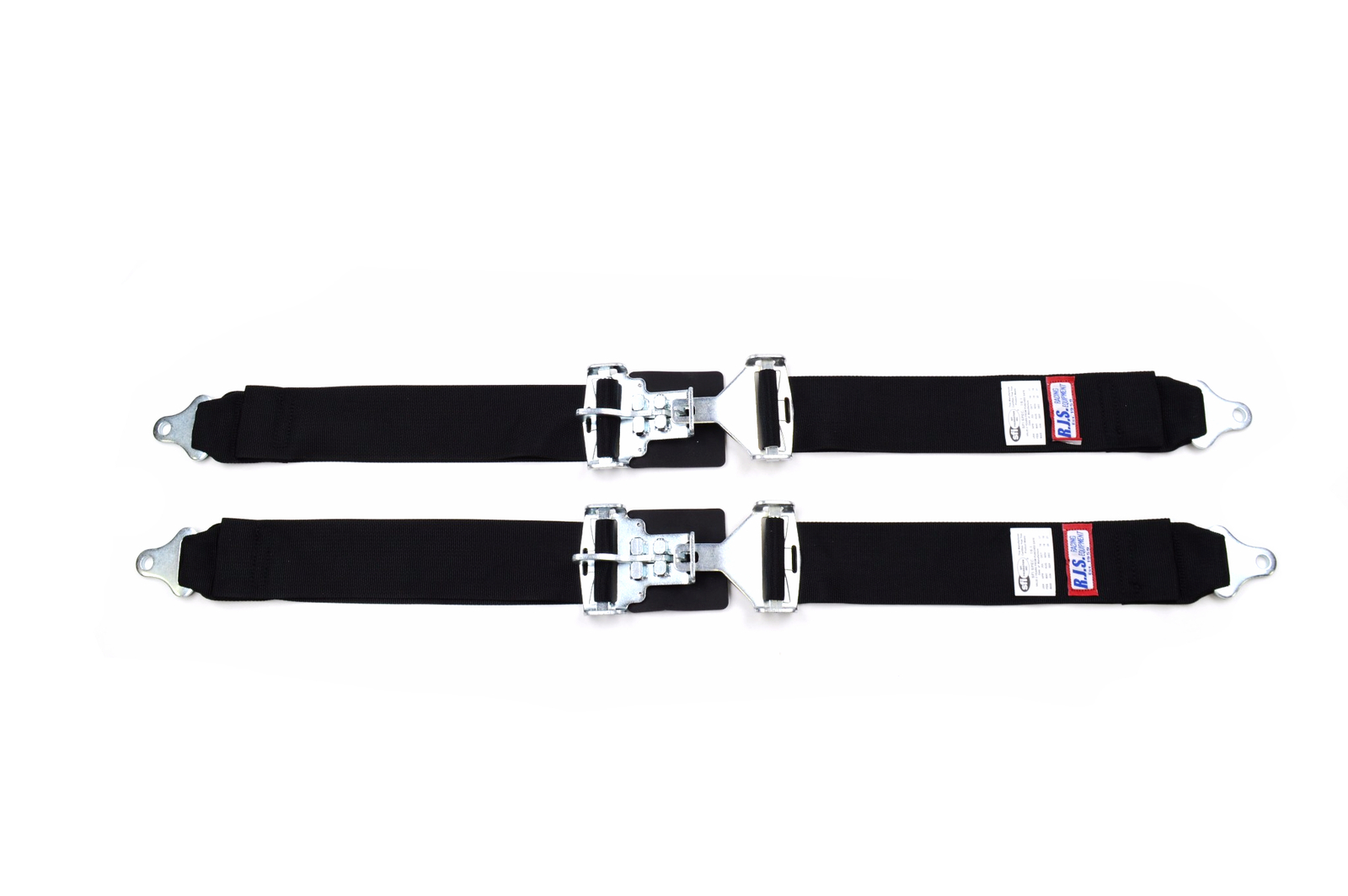 RJS RACING SFI 16.1 LATCH & LINK 3" LAP BELTS BLACK PAIR 50502 15001901