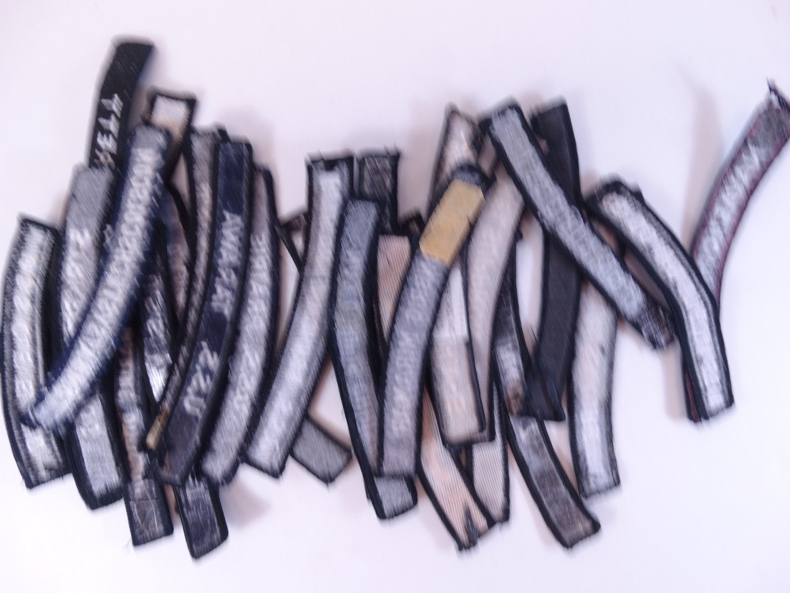 Lot of 28 - US NAVY SHOULDER STRIP TAB Rocker Patches USS Military USA America