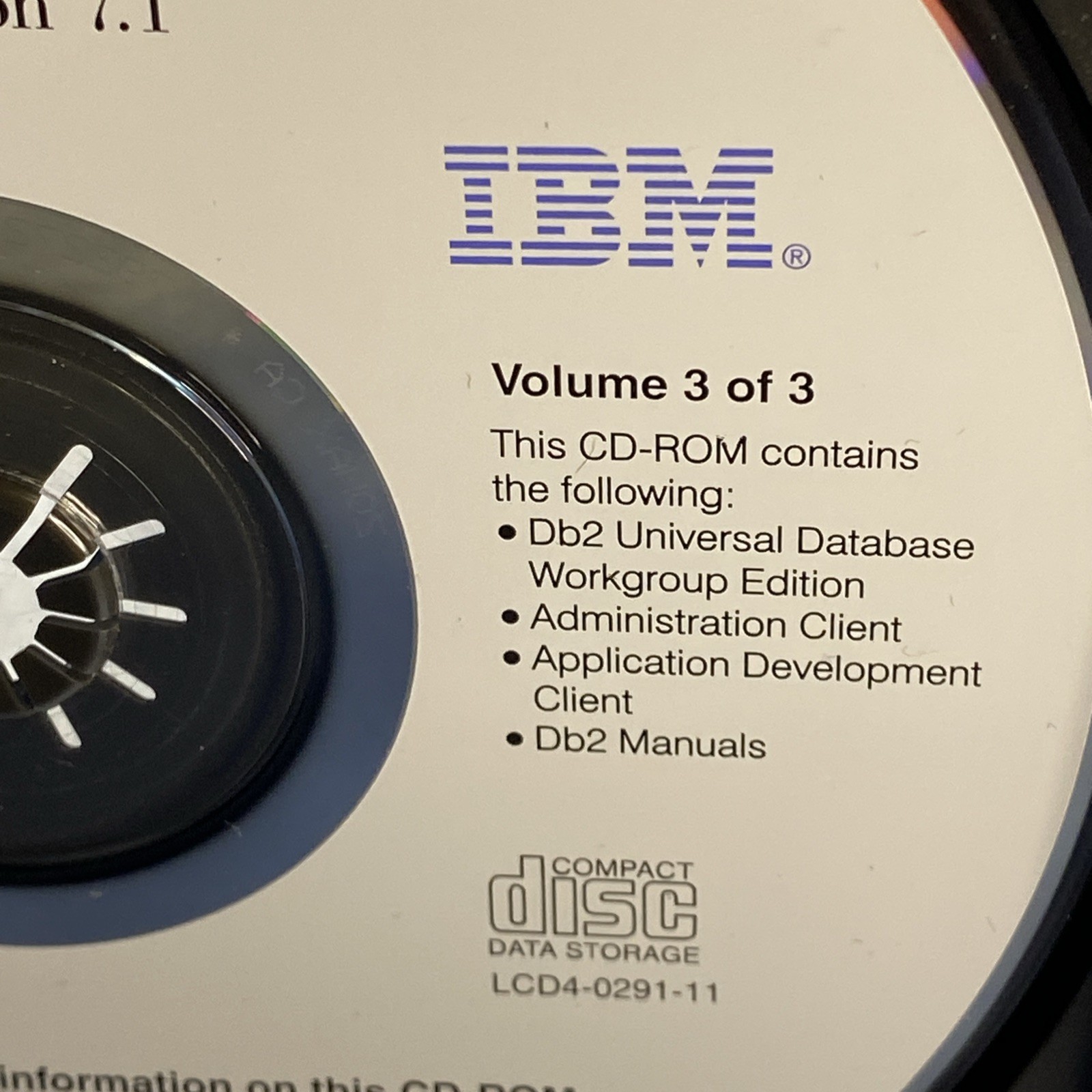 UNUSED! IBM AIX V4 Bonus Pack 3 Disc CD Software 5765-C34 with DB2 UDB V7.1