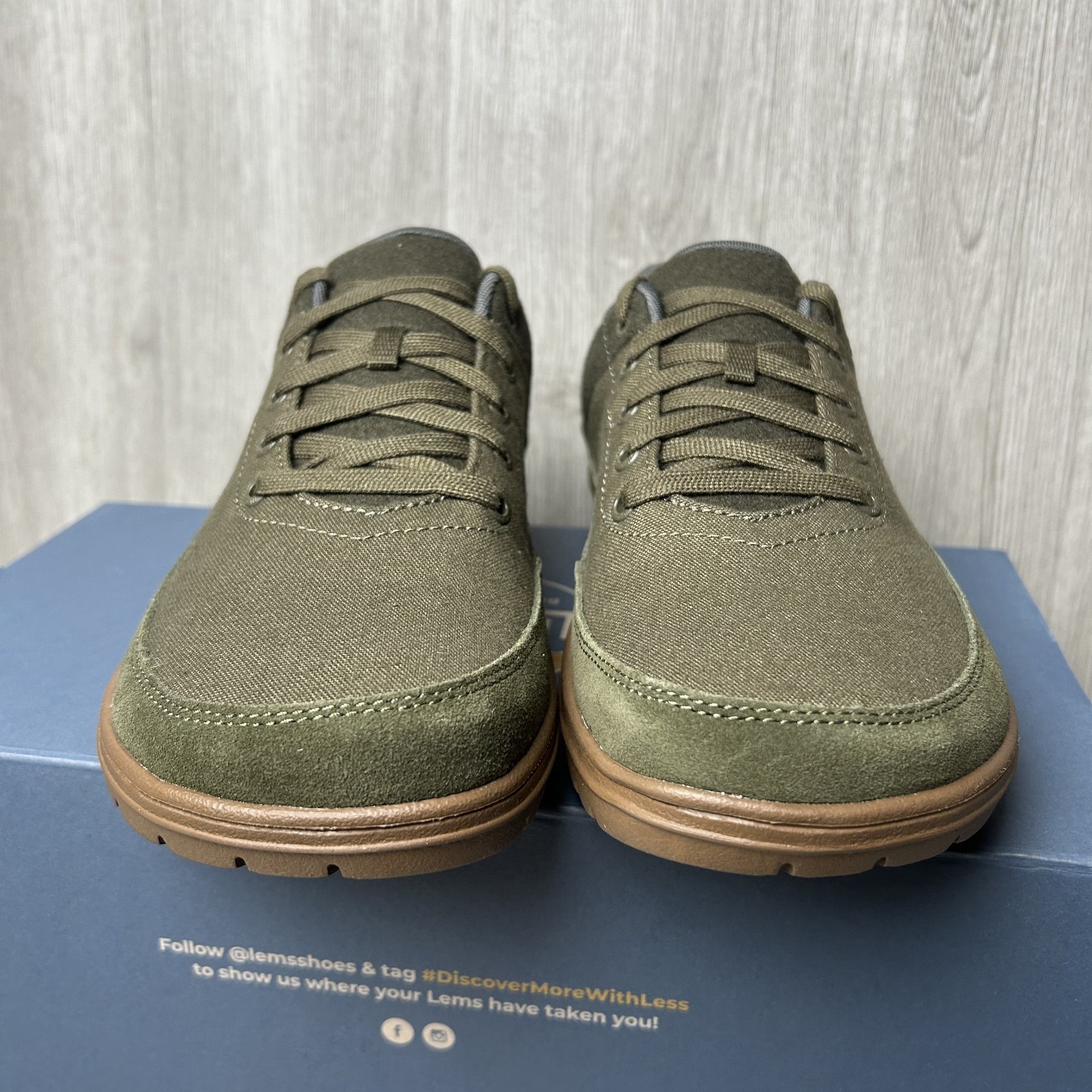 Lems Barefoot Shoes Mens Chillum Spruce Green Zero Drop Minimalist Sizes 6.5-13