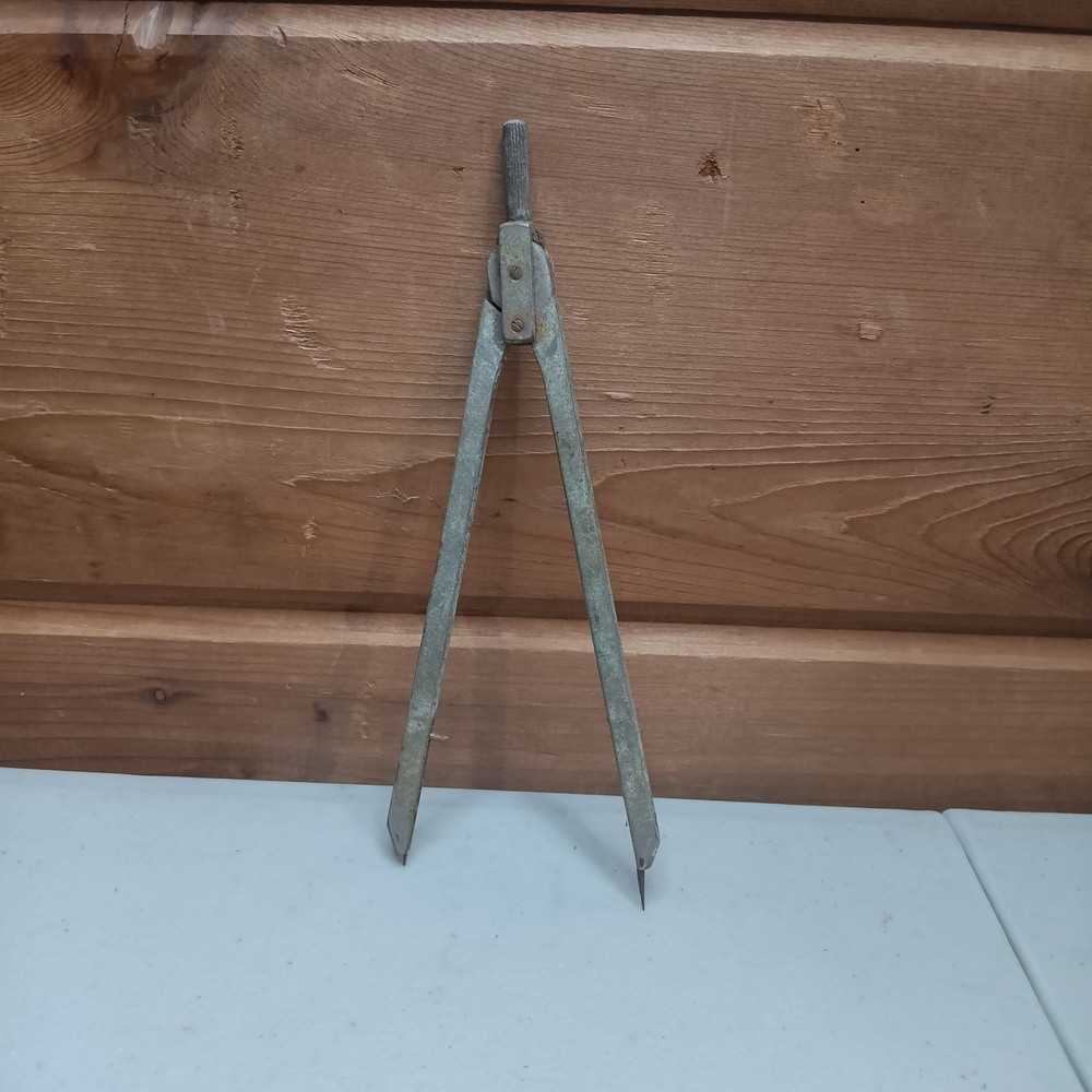 Vintage 6" Divider Drafting Tool Compass Retro Drawing Metal Adjustable