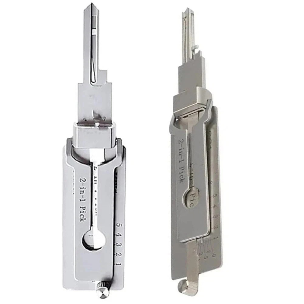 2-in-1 Stainless Steel Key Decoder SS001 PRO Lock Decoder Repair Tools 1pc ⭐⭐⭐⭐