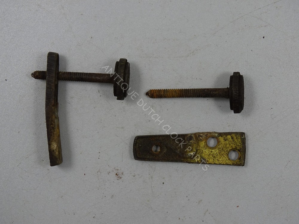 GERMAN REGULATOR CLOCK SCREWS FOR SETTING DISTANCE BETWEEN WALL AND CLOCK