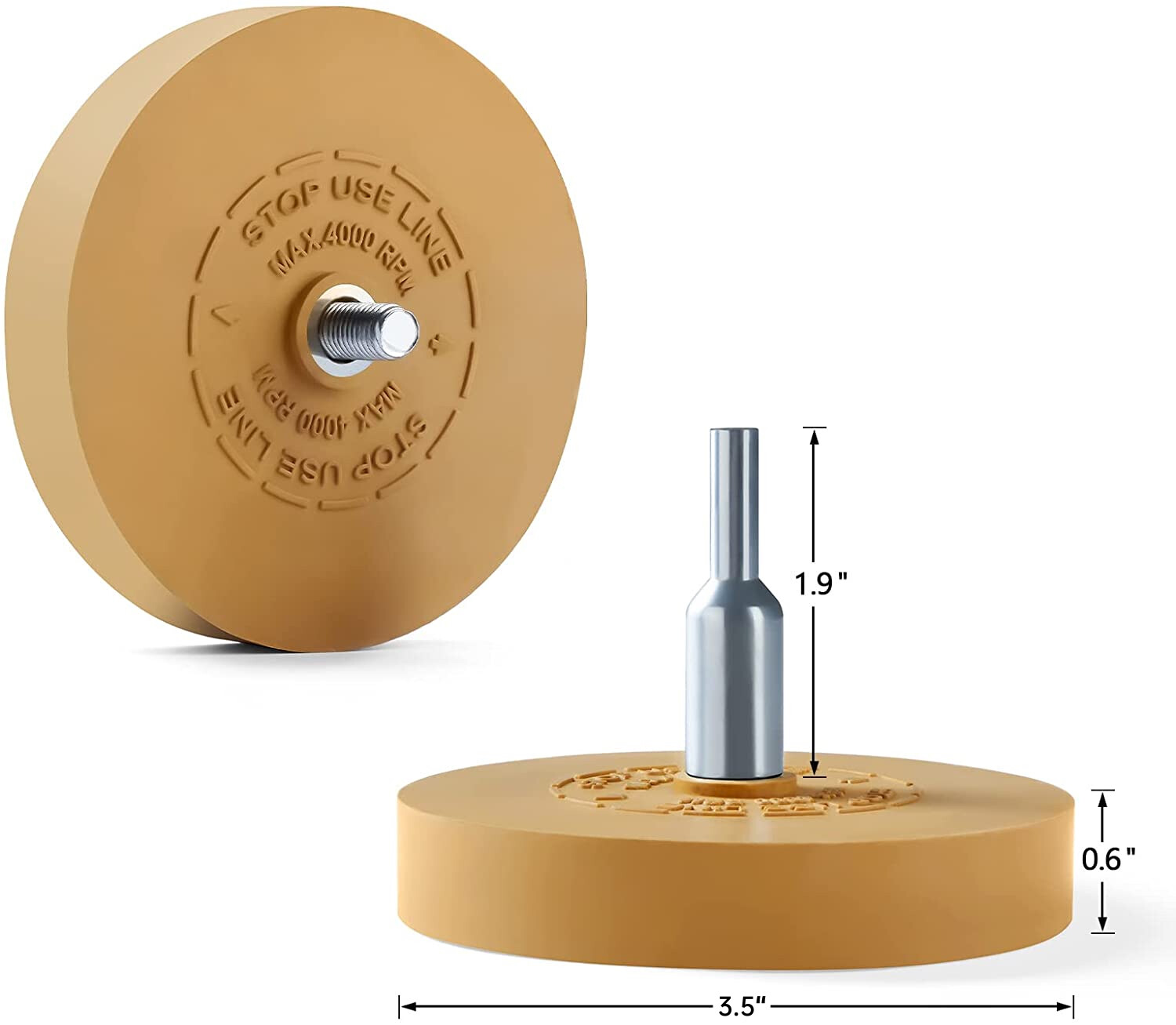 Car Decal Remover Rubber Eraser Wheel Tool for Drill Adhesive Pinstripe Sticker