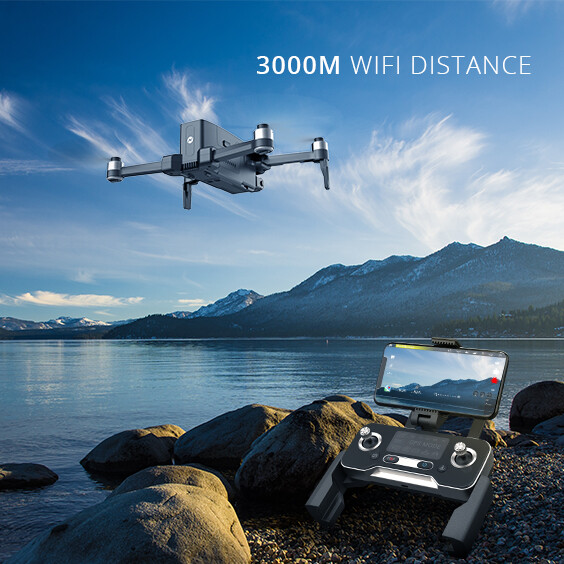 Holy Stone HS600 2-Axis Gimbal Drone with 4K EIS Camera 5G Brushless Motor 56Min