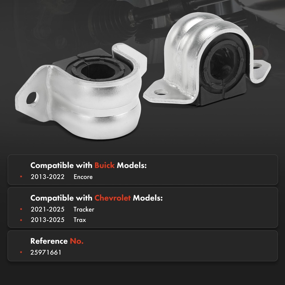 2x Front Left & Right Stabilizer Bar Bushing for Buick Encore Chevy Trax Tracker