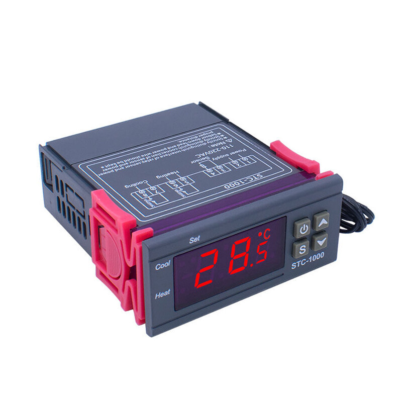 STC-1000 AC 110V-220V Digital Temperature Controller Thermostat With Sensor x2