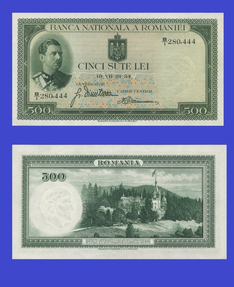 ROMANIA 500 LEI 1934 - Copy