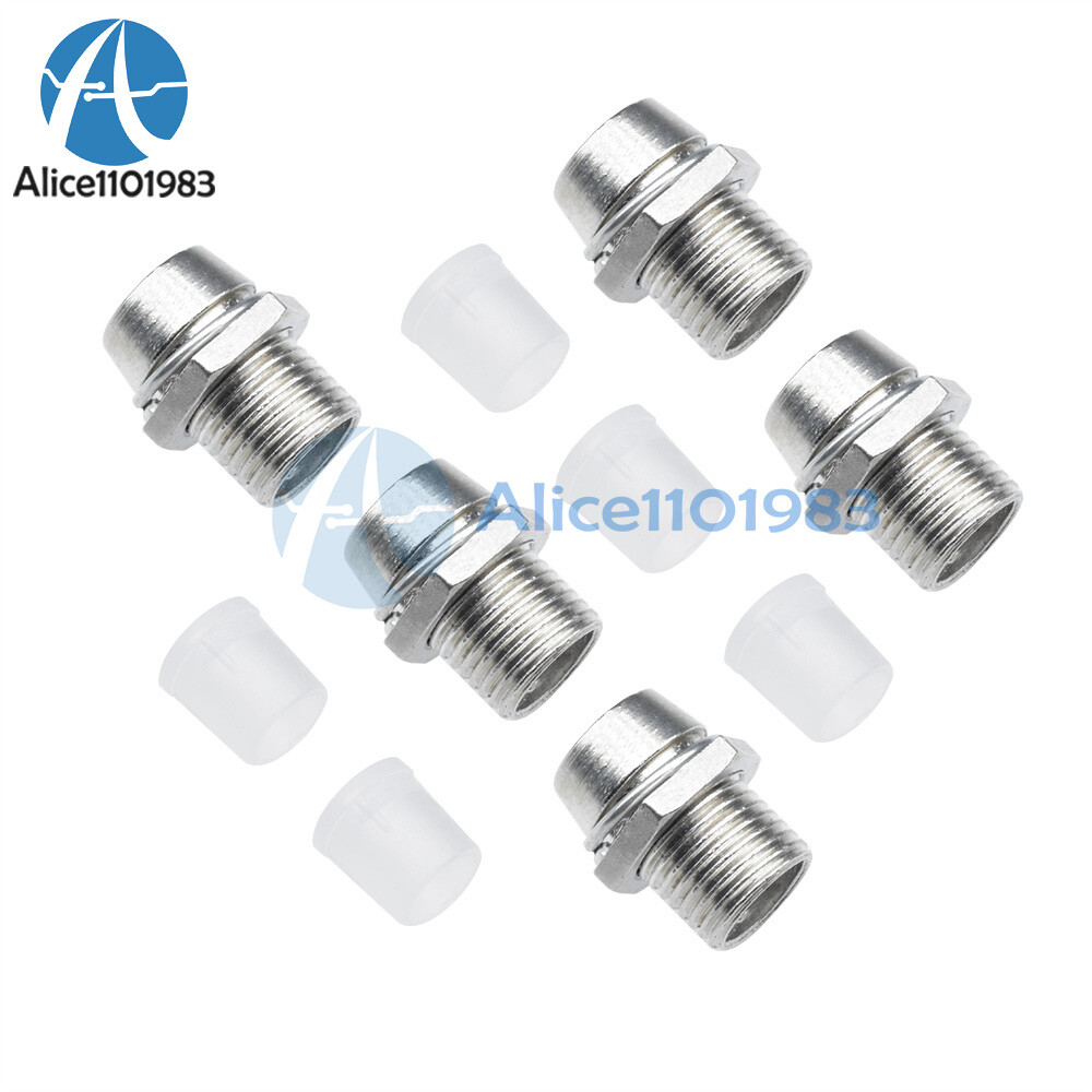 50 x 5MM Chrome Metal Silver Bezel LED Holder Panel Display Mount Base Rubber